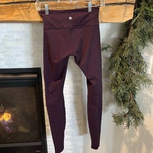 Slightly worn lululemon. Too long for me (5’7”) and never took the time to hem.